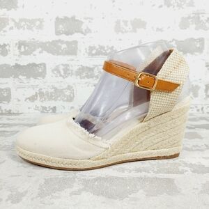 NEW Caslon Sagittario Wedge Espadrille in Off White Heels i99